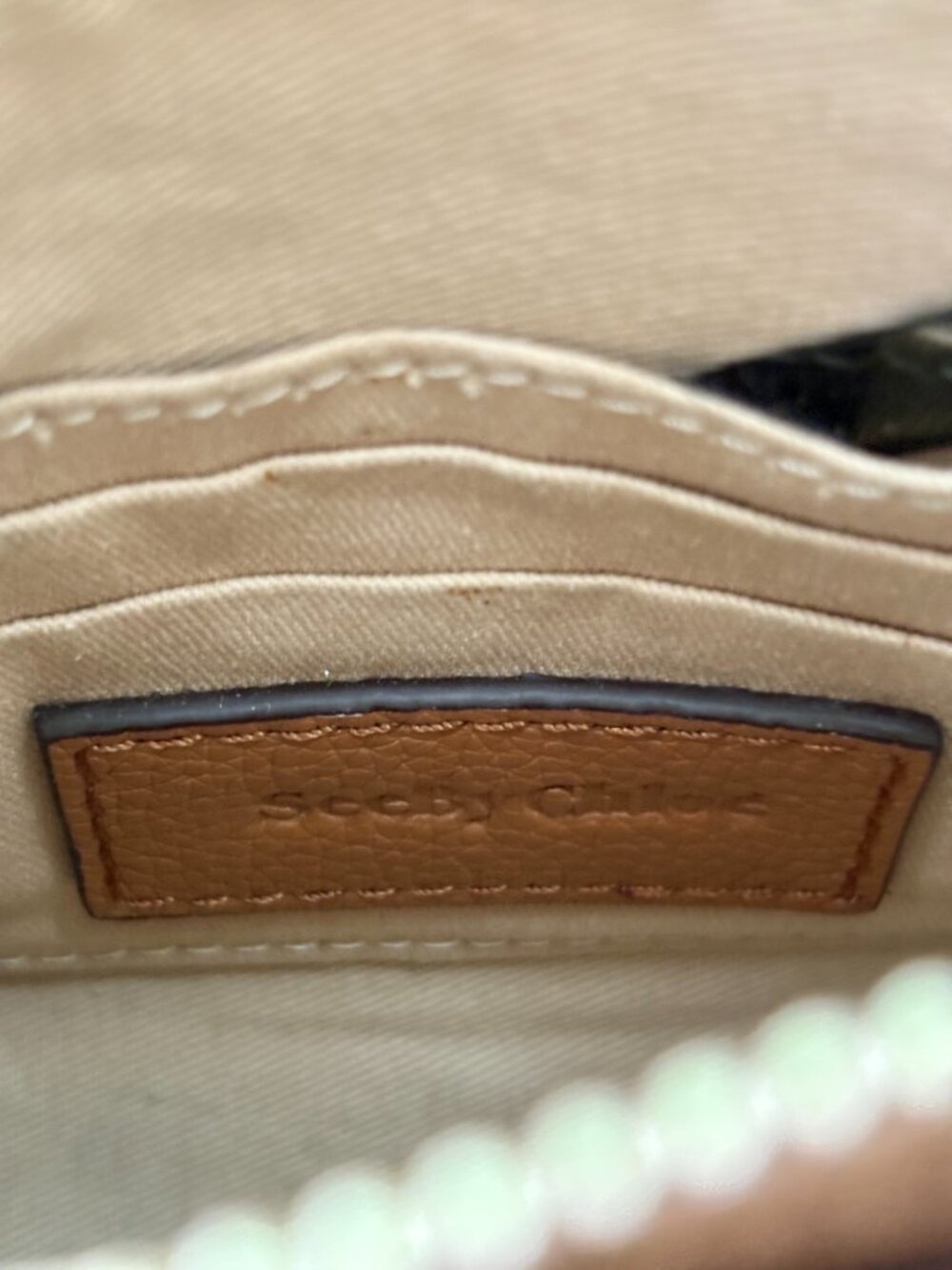 NEW Auth SEE By CHLOE Iconic JOAN MINI Pebbled Leather Crossbody Bag FABULOUS! - Picture 7 of 8